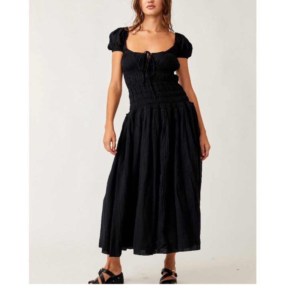 FREE PEOPLE Feeling Bonita Maxi Dress in black - brand new with tags